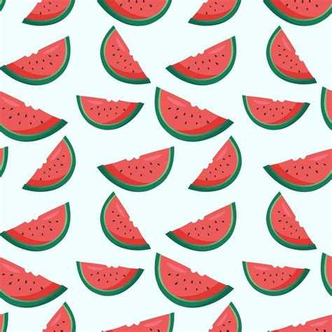 Fresh watermelon background. Seamless pattern with watermelon. Colorful wallpaper vector ...