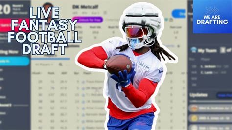 Wearedrafting Live Fantasy Football Draft Yahoo Team Ppr Youtube