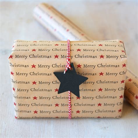 Merry Christmas Wrapping Paper Recycled T Wrap