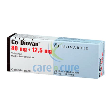 Buy Co Diovan 80125 Mg Tablets 28s Online In Qatar View Usage