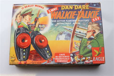 Boxed Merit Eagle Dan Dare Walkie Talkie Set With Both Walkie Talkies