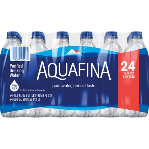 Aquafina Purified Drinking Water 16 9 Fl Oz 24 Count Bottles Spring