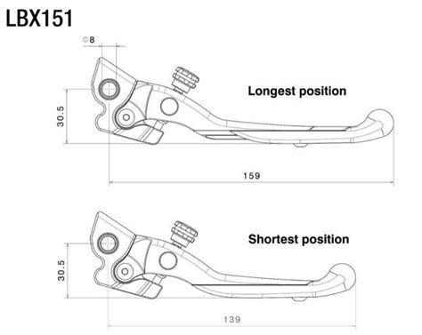 Af Racing Rizoma Adjustable Plus Rh Front Brake Lever Black Rzlbx B