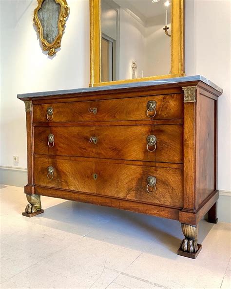 Proantic Commode Directoire En Bois De Noyer