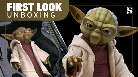 Yoda Star Wars The Clone Wars Sideshow Scale Figure Unboxing