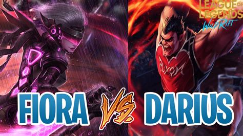 Fiora Vs Darius No Wild Rift Dicas Para Jogar A Match Up Youtube