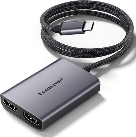 Jp Usb C デュアル Hdmi 変換 アダプタ2 In 1 Typec Dual Hdmi 拡張 4k30