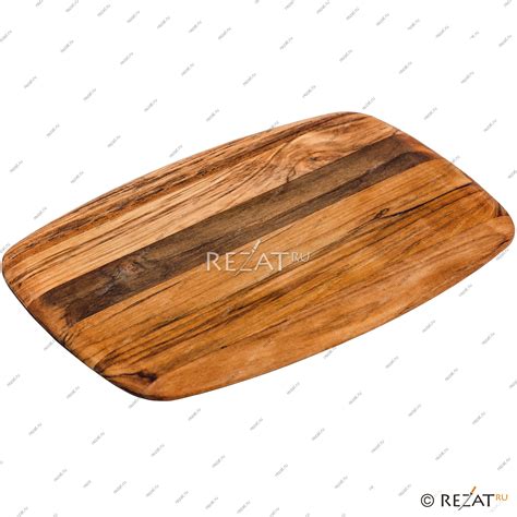Сервировочная разделочная доска Elegant из древесины тика TH202 ...