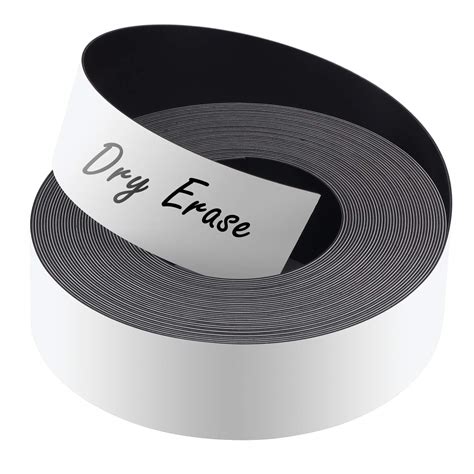 Buy LLPT Dry Erase Magnetic Label Strips 1” x 26 Ft Blank Writable ...