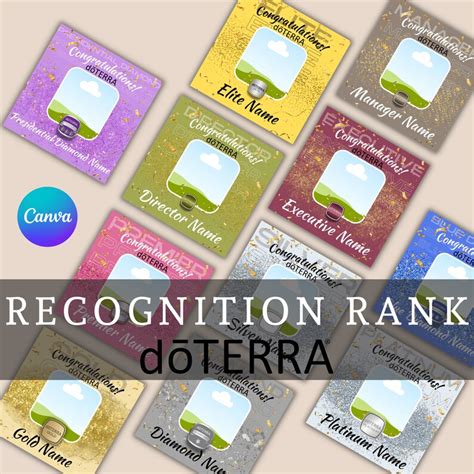 Doterra Rank Recognition Template Doterra Essential Oils Doterra Rank