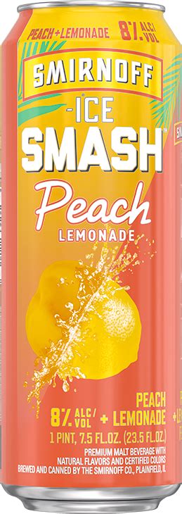 Smirnoff Ice Smash Peach Lemonade - Origlio Beverage