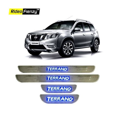 Buy Nissan Terrano Stainless Steel Scuff Plate With Blue Led Online