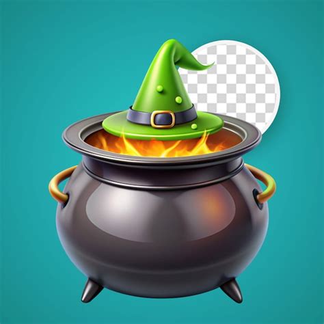 3d Witch Cauldron Premium Ai Generated Psd