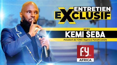 Entretien Exclusif Avec Kemi Seba Youtube