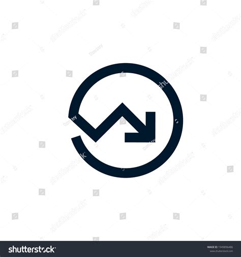 Downward Trend Icon Clipart Image Isolated On Royalty Free Stock Vector 1949896486