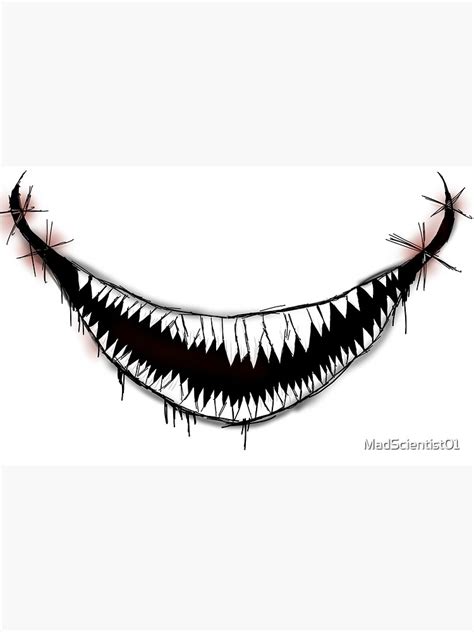 Horror Smile Sticker For Sale By Madscientist01 Redbubble