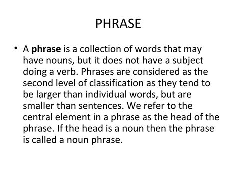 Phrase Clause And Sentence Ppt