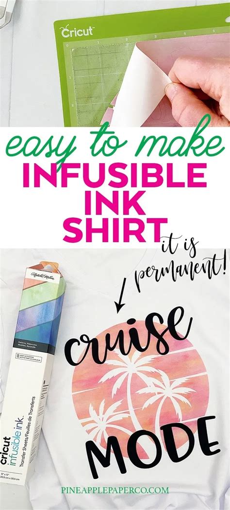 How To Make A Shirt With Cricut Infusible Ink Infusible Ink Cricut