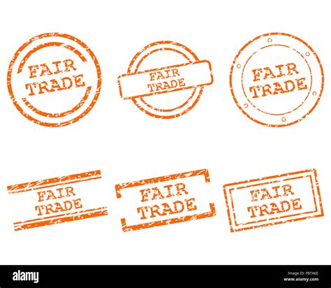 Fair Trade Stamps Stock Photo Alamy