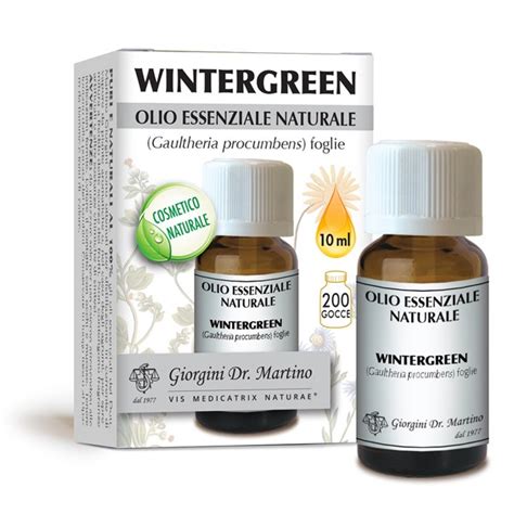 Vendita Olio Essenziale Naturale Di Wintergreen Di Giorgini Ml