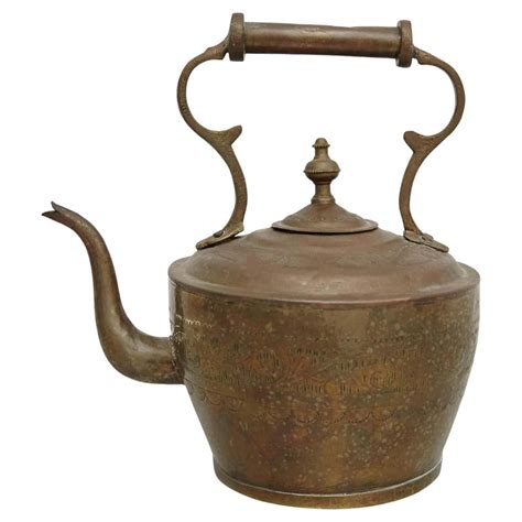 Early 20th Century French Country Brass Teapot For Sale At 1stdibs Brass Tea Pot French