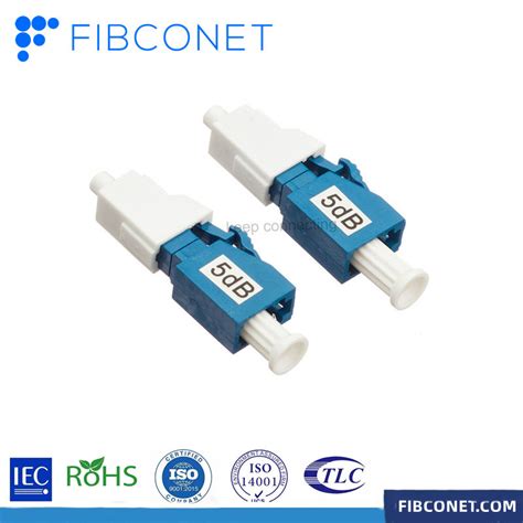 Lc Apc Singlemode Female To Female Adapter Type Fiber Optic Attenuator