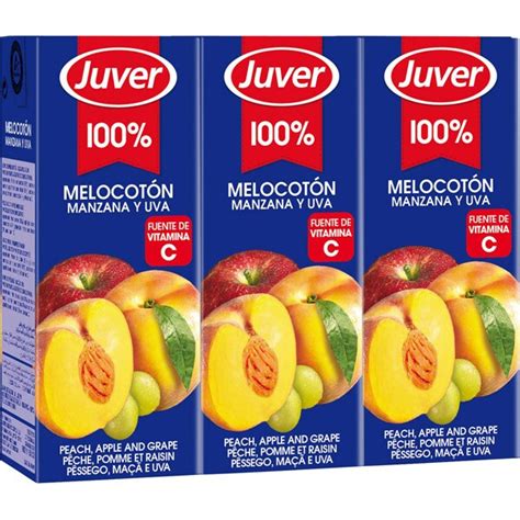 Comprar Zumo De Melocot N Manzana Y Uva Pack Briks Ml