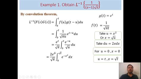 Inverse Laplace Transform Convolution Theorem Engineeringmathematics