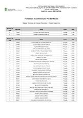 Ingresso Chamada Cursos T Cnicos Integrados Ifba