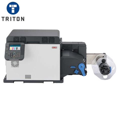 oki pro  colour label printer triton