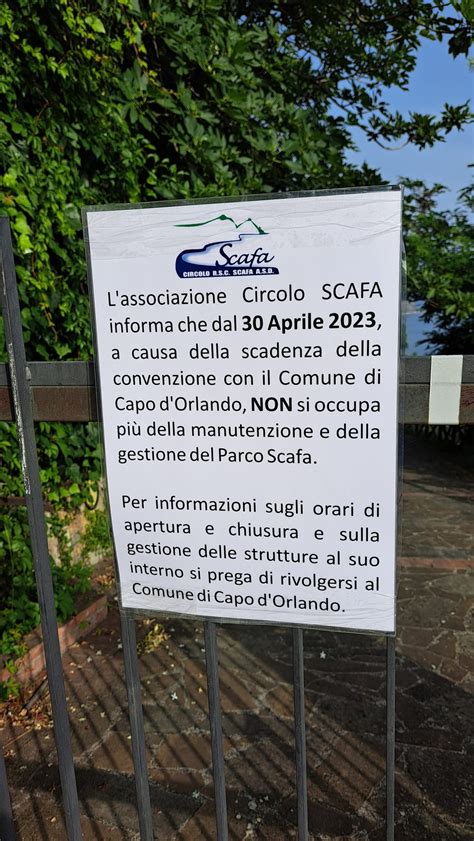 Capo Dorlando Parco Di Scafa Lassociazione Lascia E Accusa Il