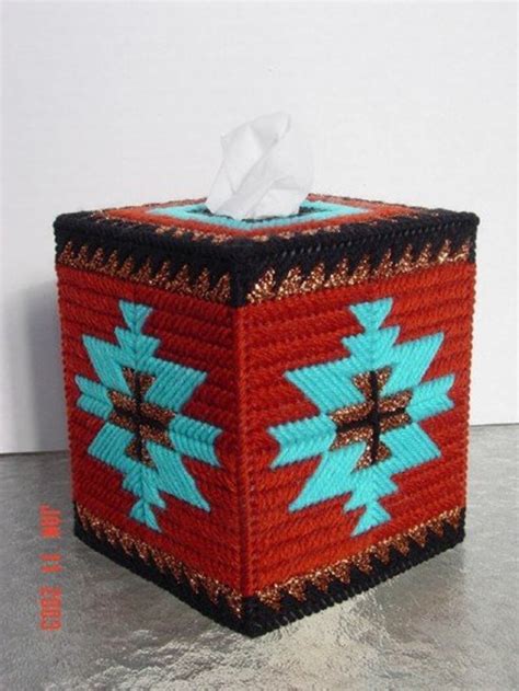 Southwest Themed Boutique Size Tissue Box Cover Etsy