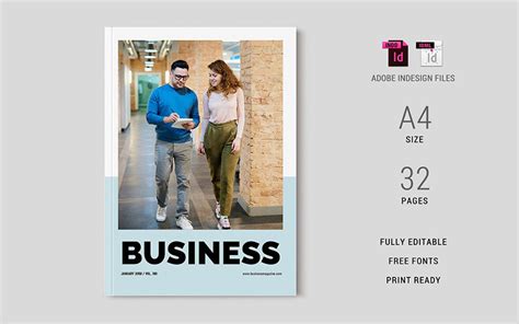 Business Magazine Template 08 #352231 - TemplateMonster