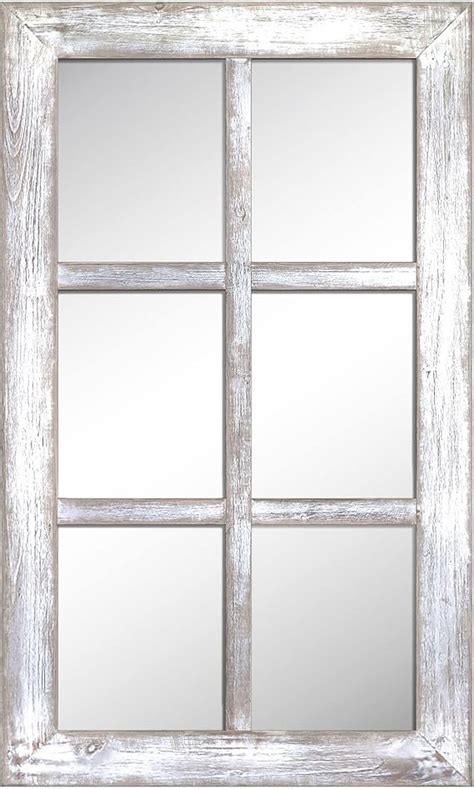 Amazon Barnyard Designs 24x40 Windowpane Wood Farmhouse Wall