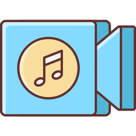 Music video Flaticons Lineal Color icon