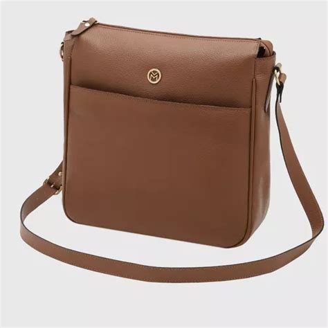 Bolsa Feminina Transversal De Couro Bovino Mariart Xing Cor Camel