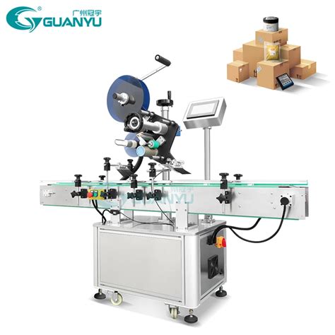 Guanyu Automatic Barcode Print Flat Labeling Machine Paging Book Box