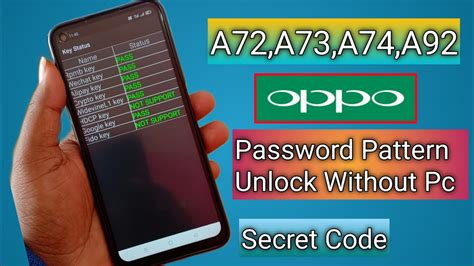 Oppo A72 A73 A74 A92 Hard Reset Without Pc Remove Pattern Pin Password