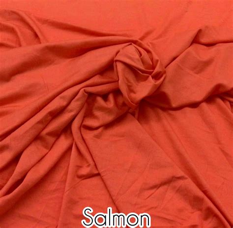 Solid Salmon Modal Purpleseamstress Fabric