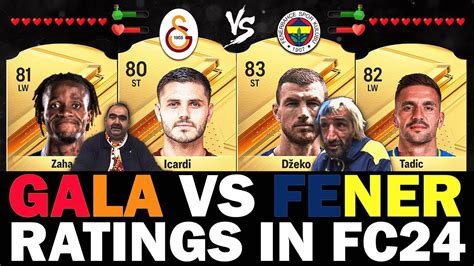 FC 24 GALA VS FENER PLAYER RATINGS Ft Icardi Dzeko Zaha