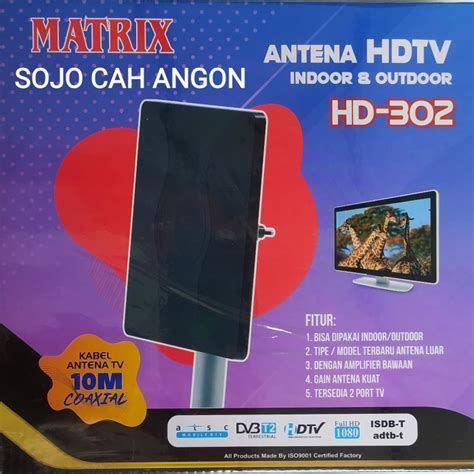 Jual Antena Tv Digital Matrix Hd Dvb T Bisa Luar Dalam Indoor