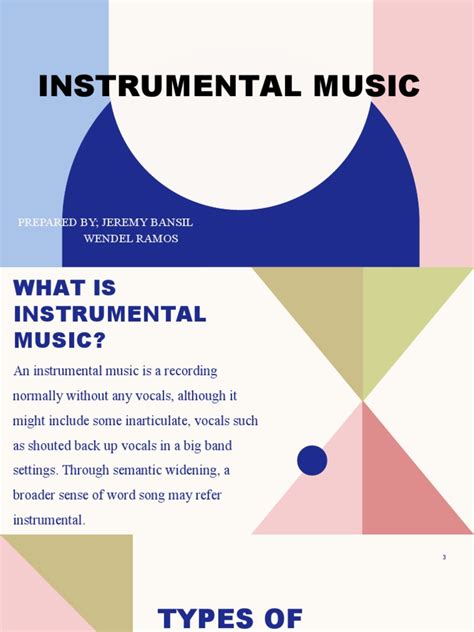 An Exploration Of Instrumental Music Types And Applications Pdf