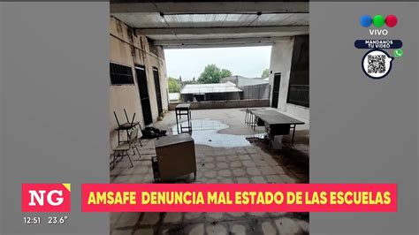 Amsafe Denuncia El Mal Estado De Las Escuelas Telefe Rosario Youtube