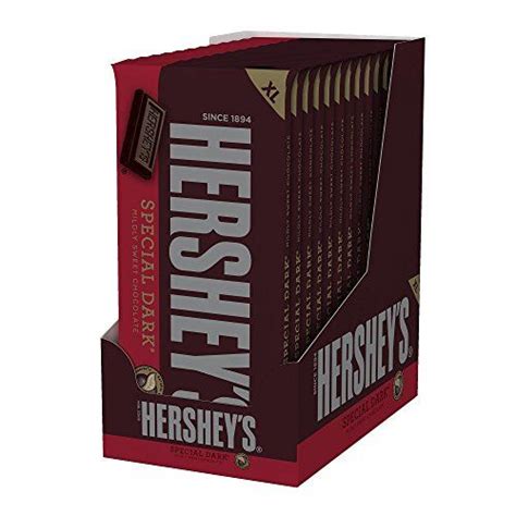 Hershey's Special Dark Mildly Sweet Chocolate Extra Large Bar, 4.25 ...