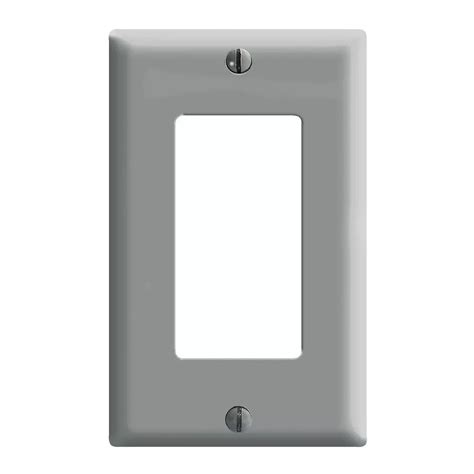 Leviton Decora wall plate 1 Gang, Gray | The Home Depot Canada