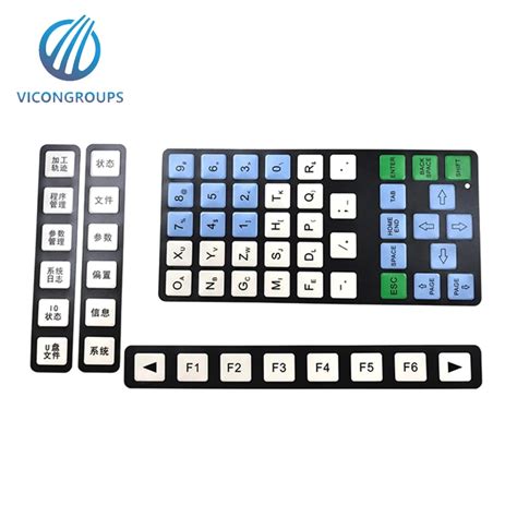 Custom Membrane Switch Illuminated Numeric Keypads For Control Panel