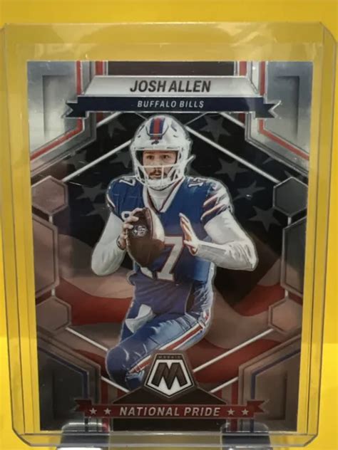 2023 Panini Mosaic Josh Allen National Pride Silver Prizm Buffalo Bills