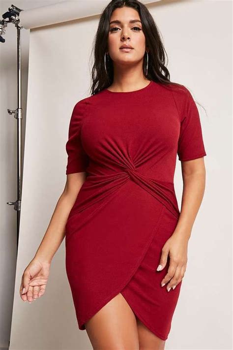 Forever 21 Plus Size Twist Front Dress Big And Beautiful Plus Size