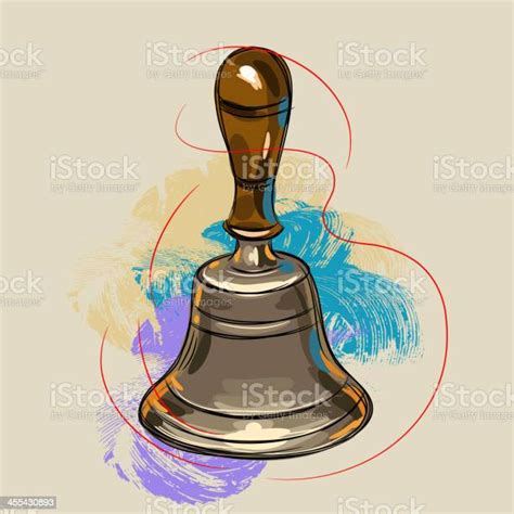 Hand Bell Stock Illustration Download Image Now Handbell Drawing