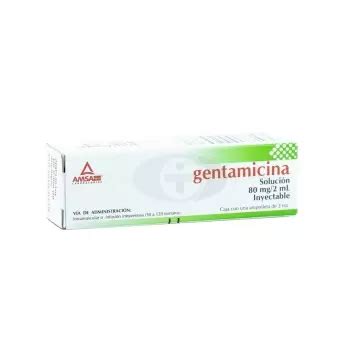 Gentamicina 80 MG 2 ML Solución Inyectable